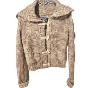 American Eagle Petite small toggle button sweater vintage